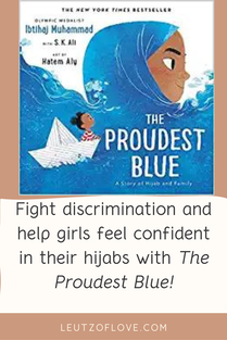 Cover of The Proudest Blue. Text says 