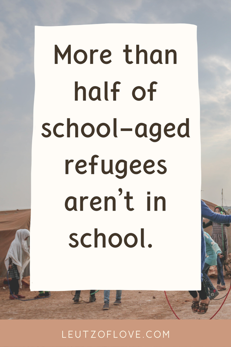 Your newcomer student may not have been in school before. More than half of school-aged refugees aren’t in school. 