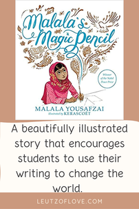 Cover of Malala's Magic Pencil. Text says 